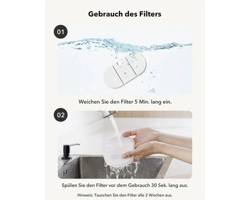 Petlibro Capsule Trinkbrunnen – ca. 2 l, weiß