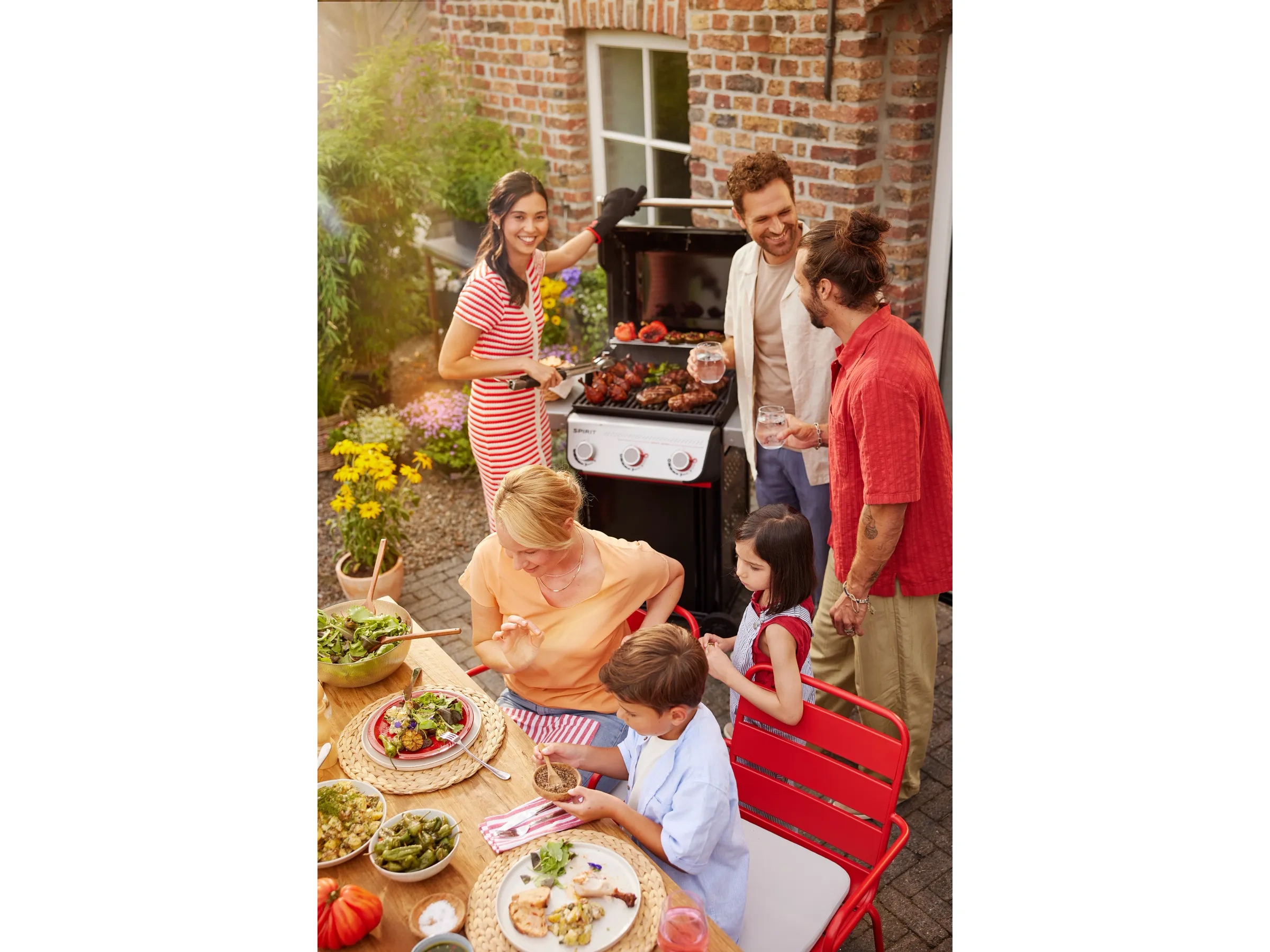 Weber Gasgrill E-325 GBS Spirit 2025 mit 3 Brennern Schwarz