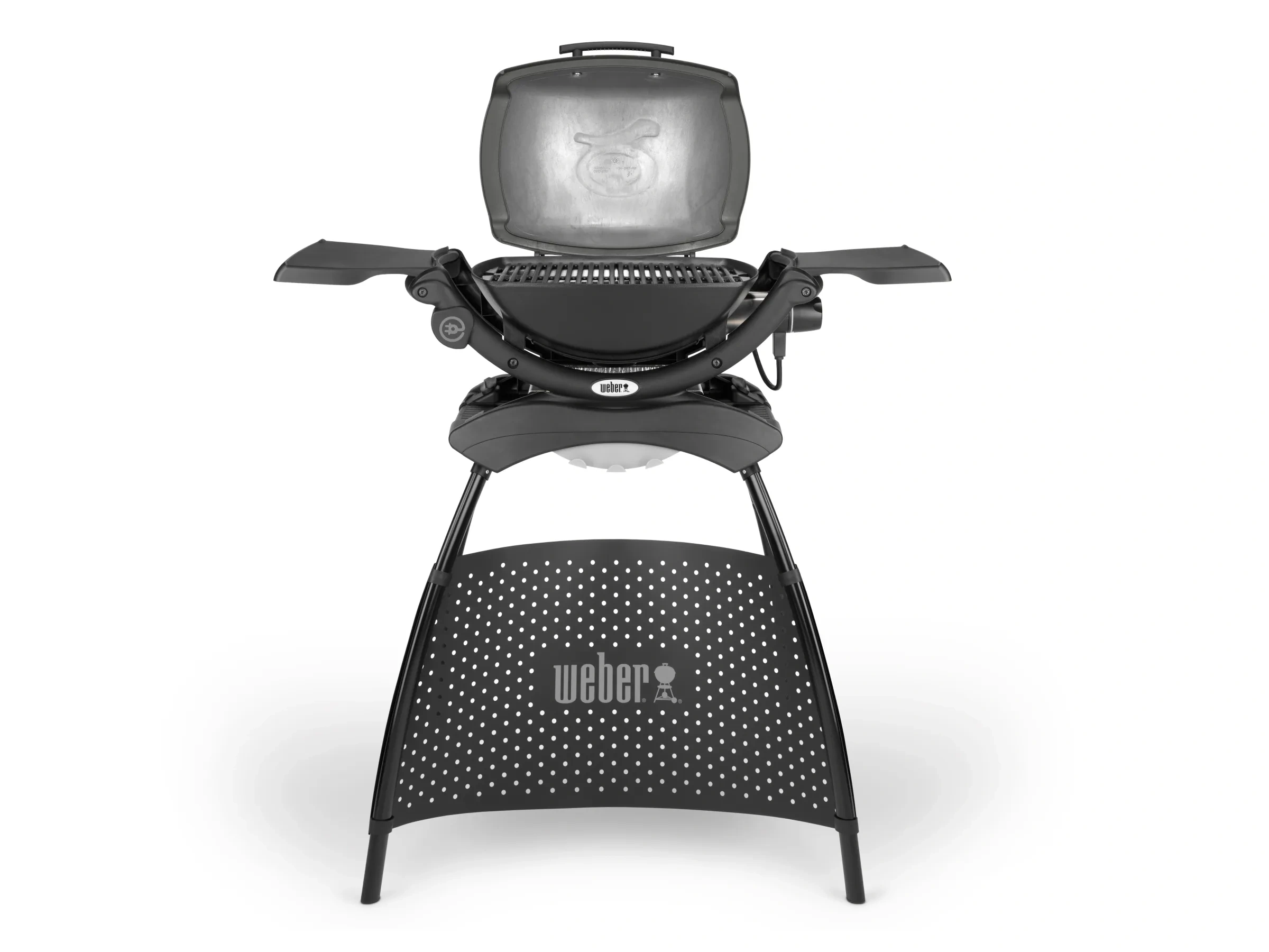 Weber Elektro-Standgrill Q1400, 2.200 W, mit 2 Seitentischen