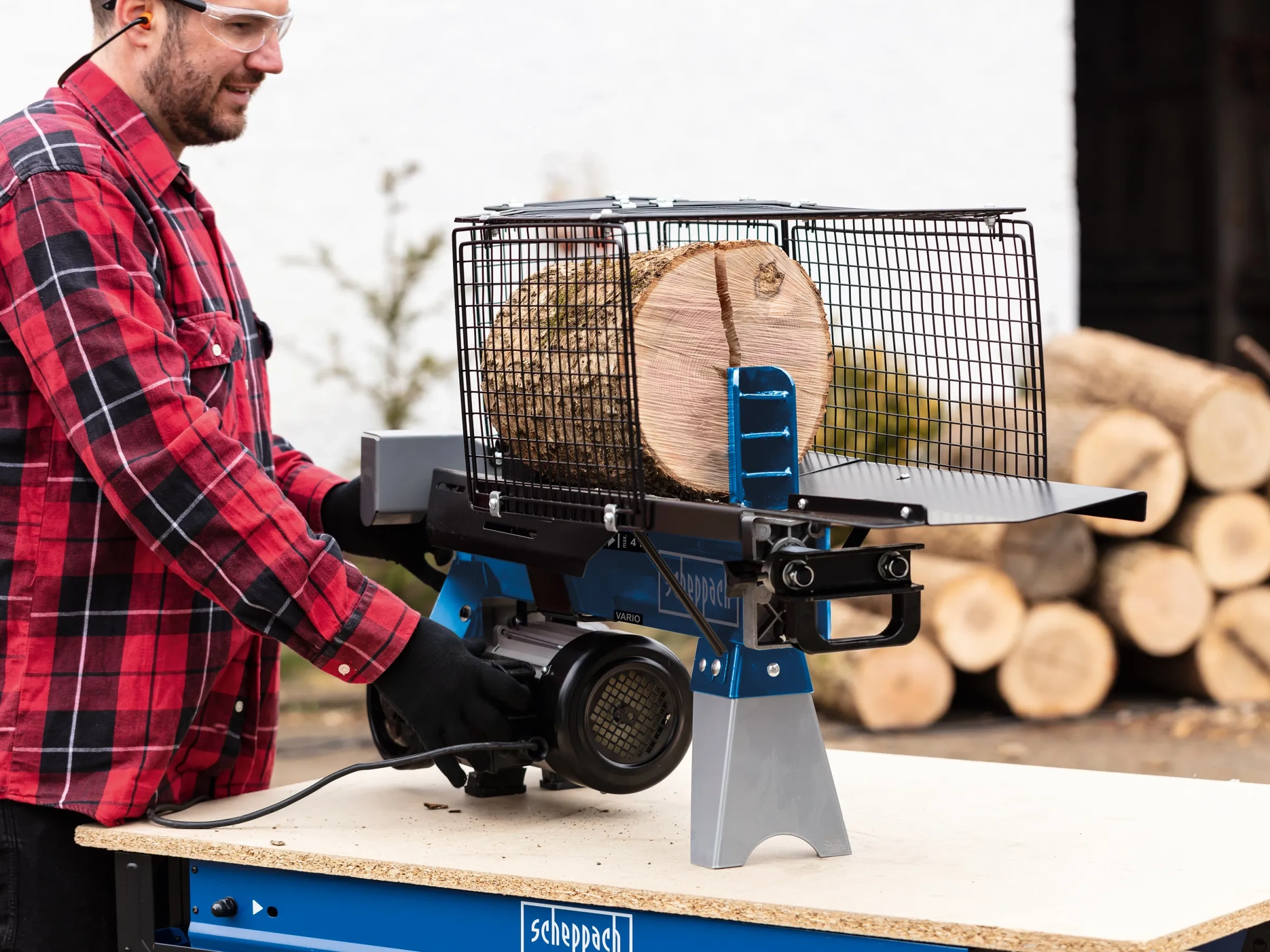 Scheppach Holzspalter HL460 liegend