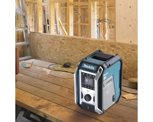 Akku-Baustellenradio Makita DMR115 12–18 V mit DAB+, ohne Akku & Ladegerät