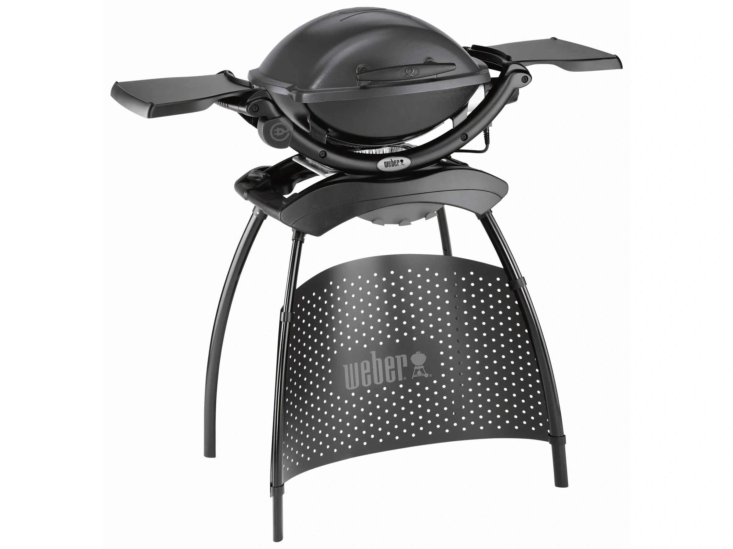 Weber Elektro-Standgrill Q1400, 2.200 W, mit 2 Seitentischen