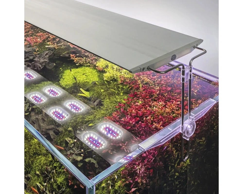 Aquariumbeleuchtung AQUAEL Ultra Slim 90 LED – 90 W, ca. 87 cm, silber