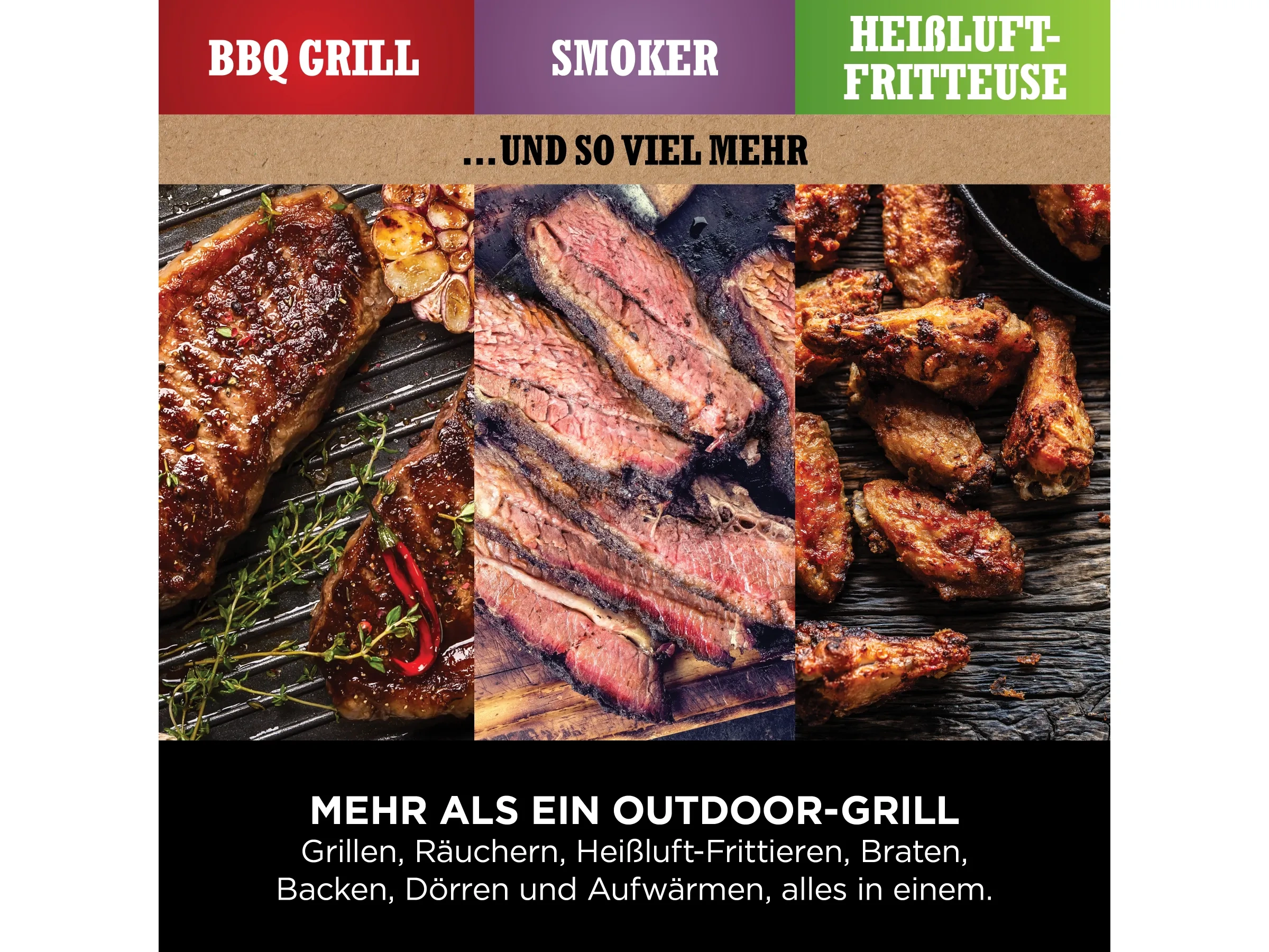 Ninja Woodfire Elektrischer Outdoor-Grill & Smoker OG701DE